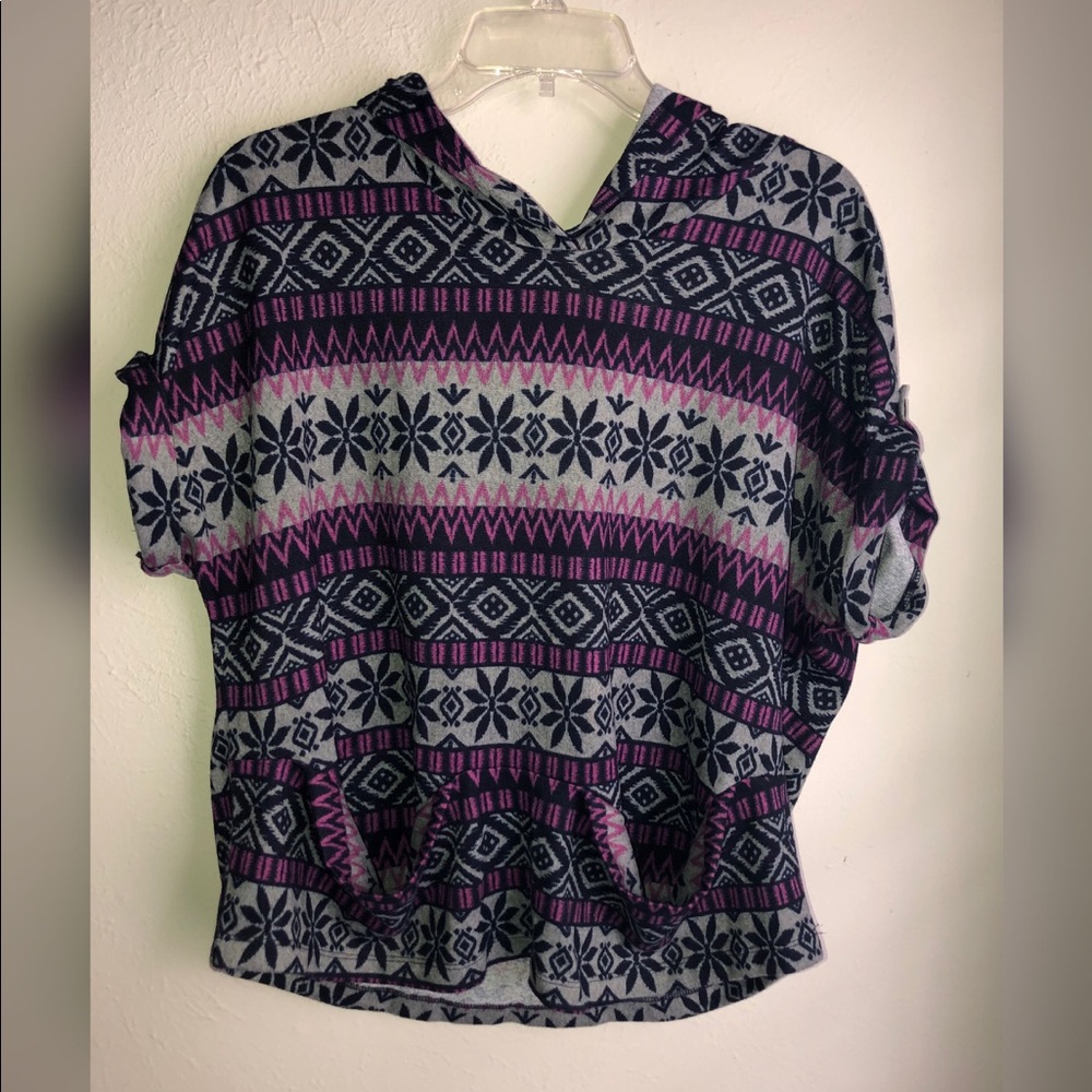 Multicolored Hooded Shirt